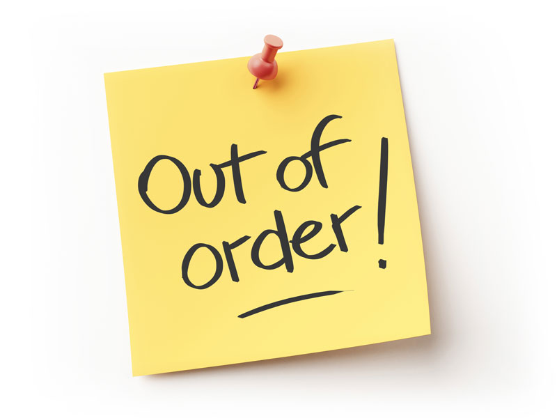 Out of Order sticker